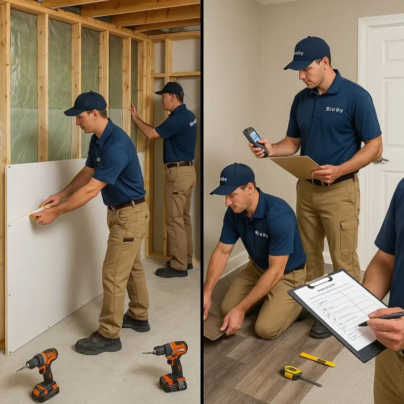 Repairs and Reconstruction process in Rancho Calaveras, CA
